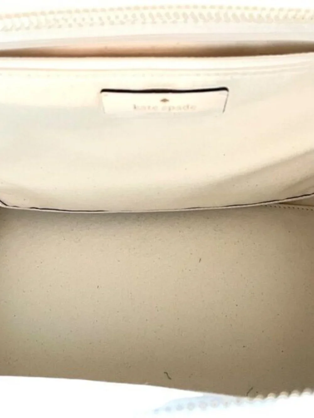 Kate Spade Ella Large White Leather Logo Tote New Without Tags